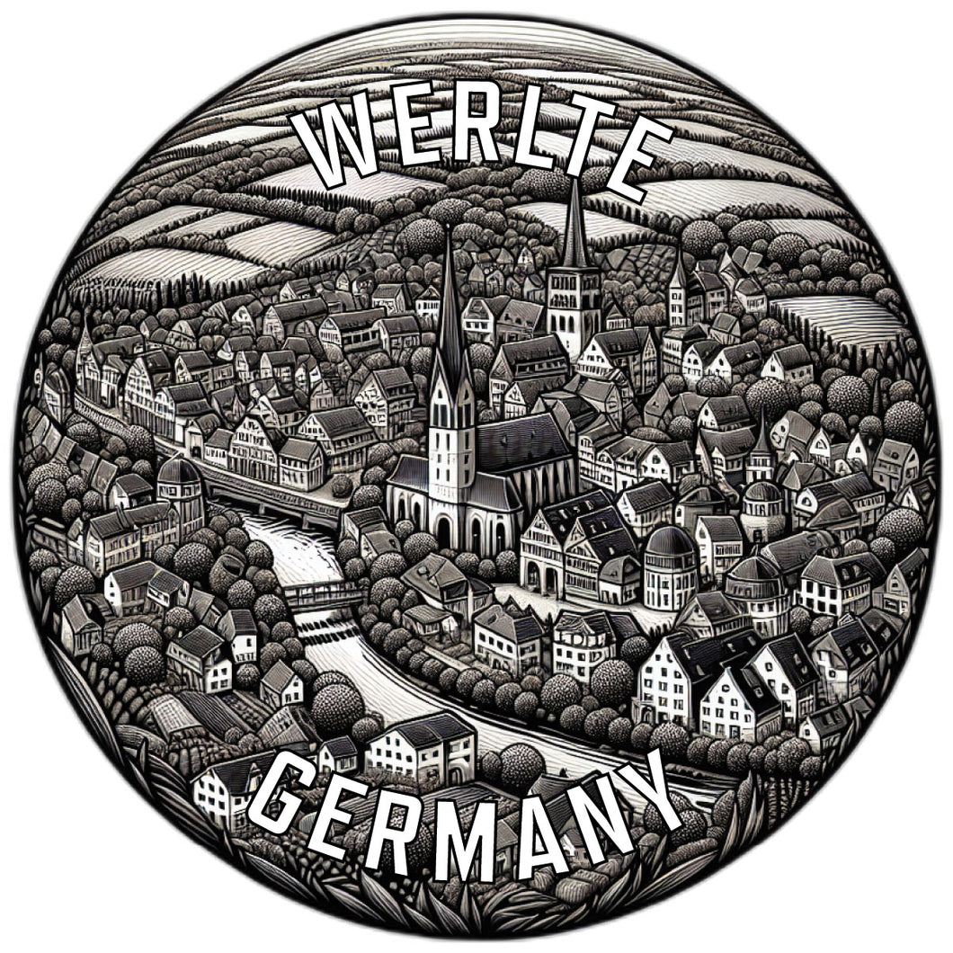 Werlte Germany Souvenir Vinyl Decal Sticker 2-Inch