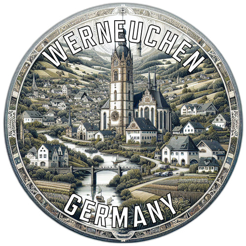 Werneuchen Germany Souvenir Vinyl Decal Sticker 2-Inch