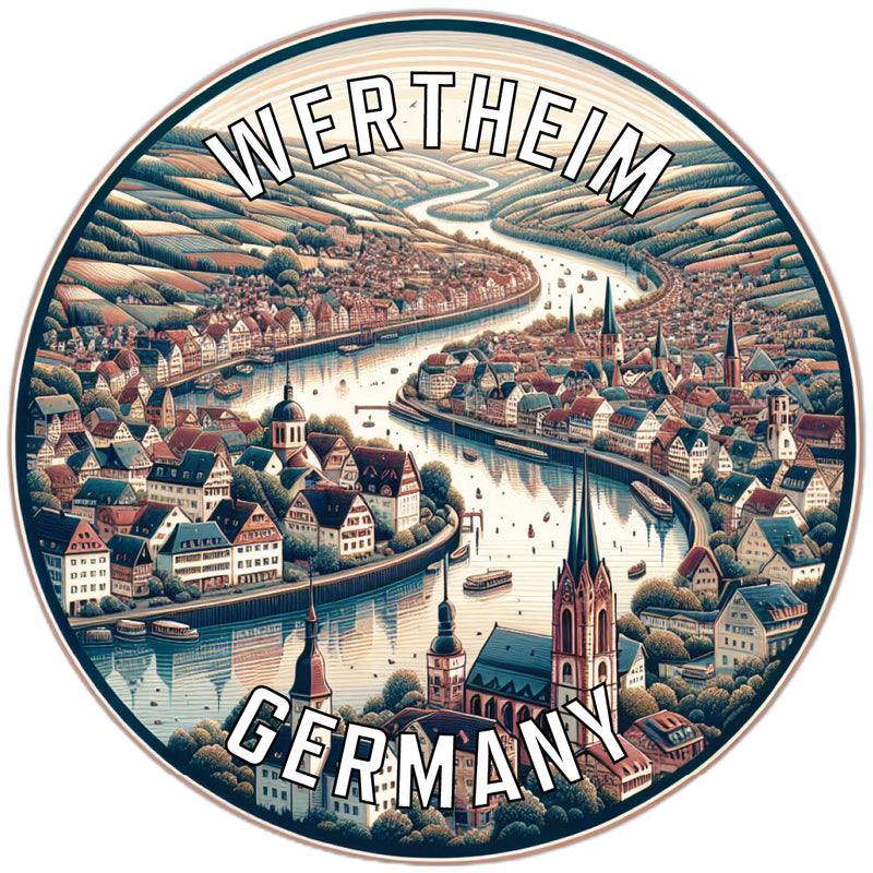 Wertheim Germany Souvenir Vinyl Decal Sticker 6-Inch