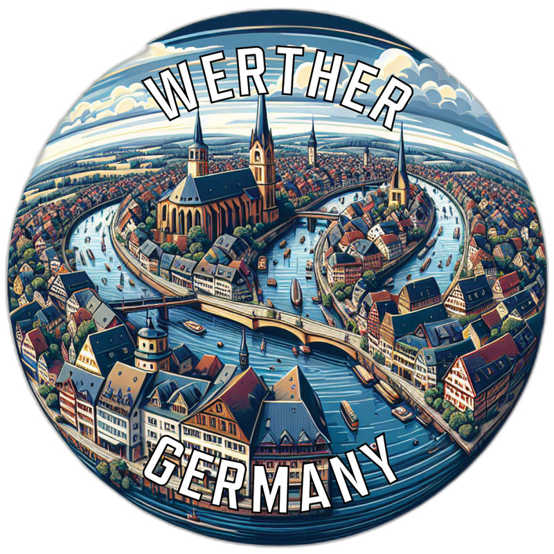 Werther Germany Souvenir Vinyl Decal Sticker 6-Inch