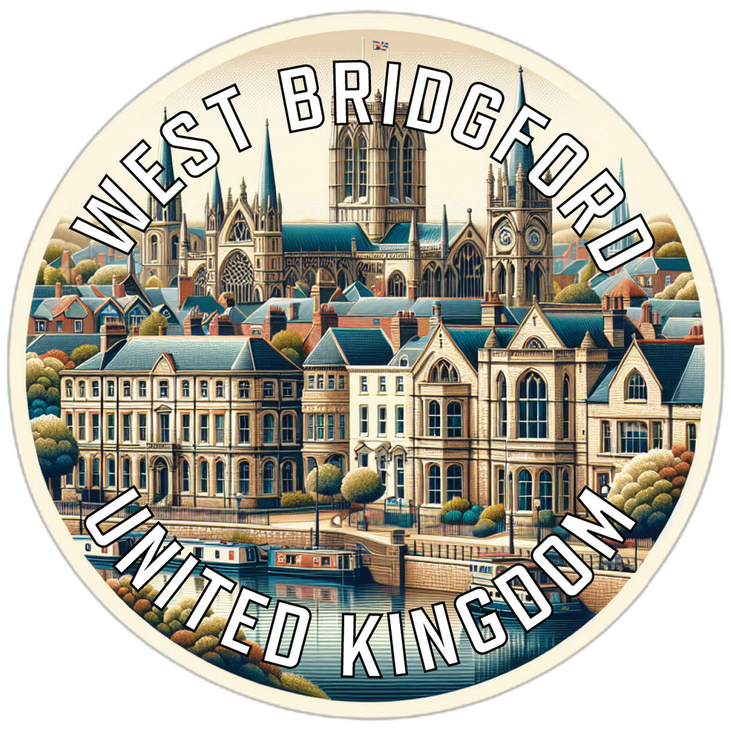 West Bridgford United Kingdom Souvenir Die Cut Flat Magnet 2-Inch
