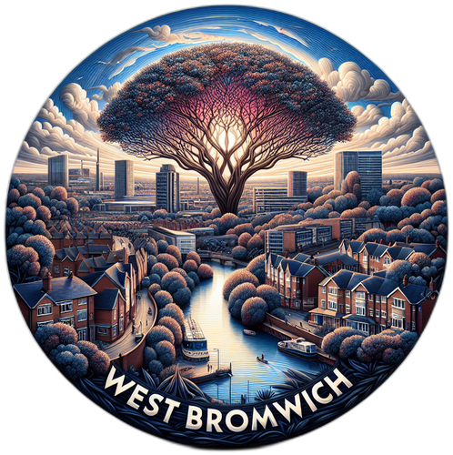 West Bromwich United Kingdom Souvenir Vinyl Decal Sticker 2-Inch
