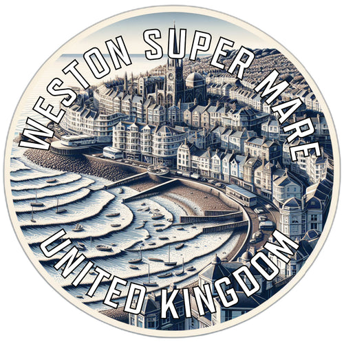 Weston super Mare United Kingdom Souvenir Die Cut Flat Magnet 6-Inch