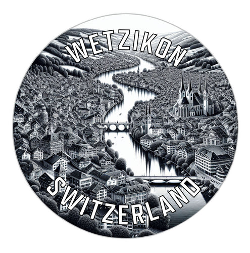 Wetzikon Switzerland Souvenir Vinyl Decal Sticker 2-Inch
