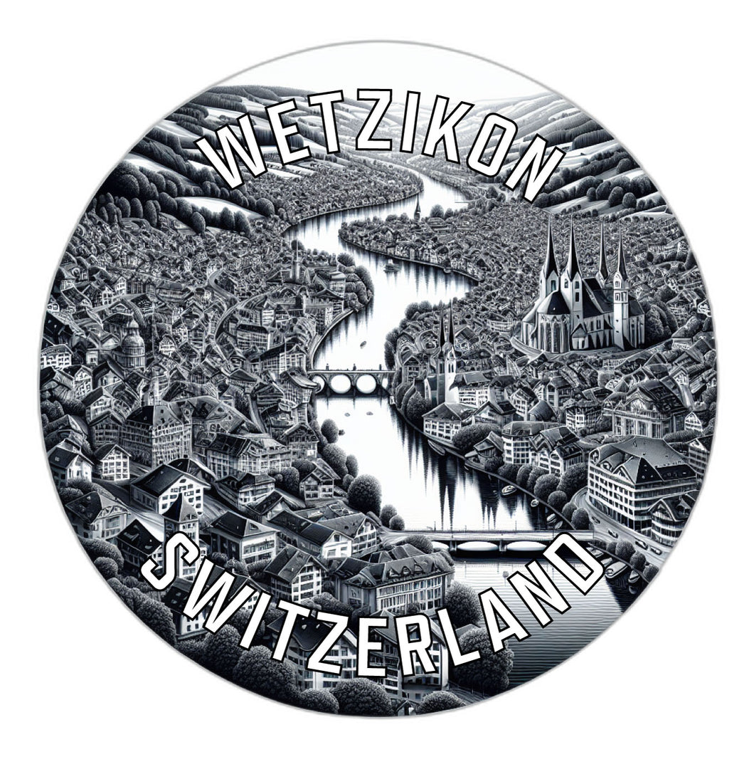 Wetzikon Switzerland Souvenir Vinyl Decal Sticker 2-Inch