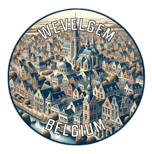 Wevelgem Belgium Souvenir Vinyl Decal Sticker 6-Inch