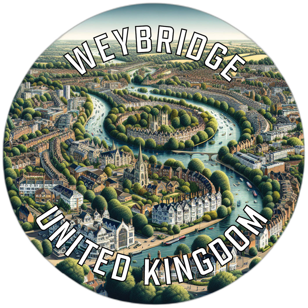 Weybridge United Kingdom Souvenir Vinyl Decal Sticker 2-Inch