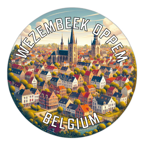 Wezembeek Oppem Belgium Souvenir Vinyl Decal Sticker 2-Inch