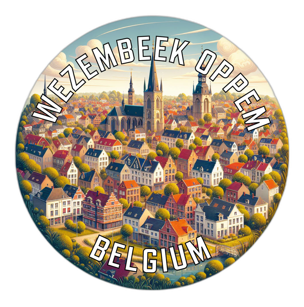 Wezembeek Oppem Belgium Souvenir Vinyl Decal Sticker 2-Inch