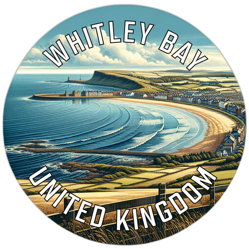Whitley Bay United Kingdom Souvenir Die Cut Flat Magnet 2-Inch