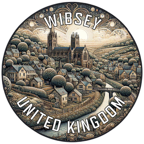 Wibsey United Kingdom Souvenir Die Cut Flat Magnet 6-Inch