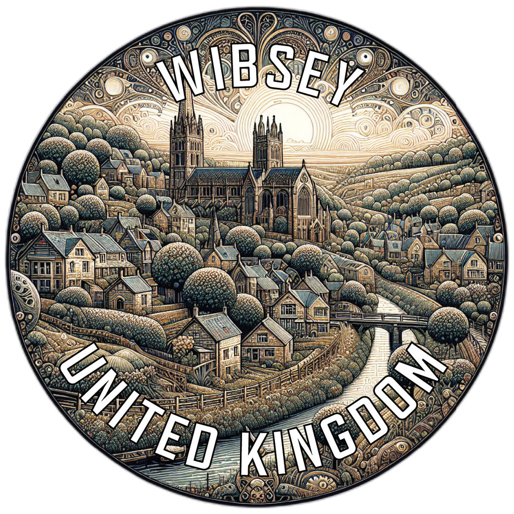Wibsey United Kingdom Souvenir Die Cut Flat Magnet 6-Inch