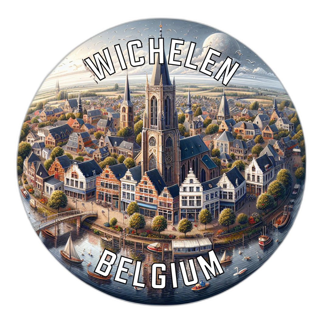 Wichelen Belgium Souvenir Vinyl Decal Sticker 2-Inch