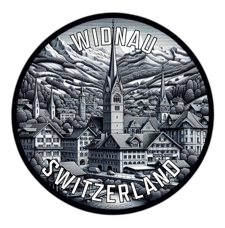 Widnau Switzerland Souvenir Die Cut Flat Magnet 2-Inch