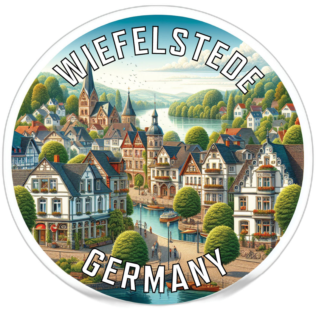 Wiefelstede Germany Souvenir Die Cut Flat Magnet 6-Inch