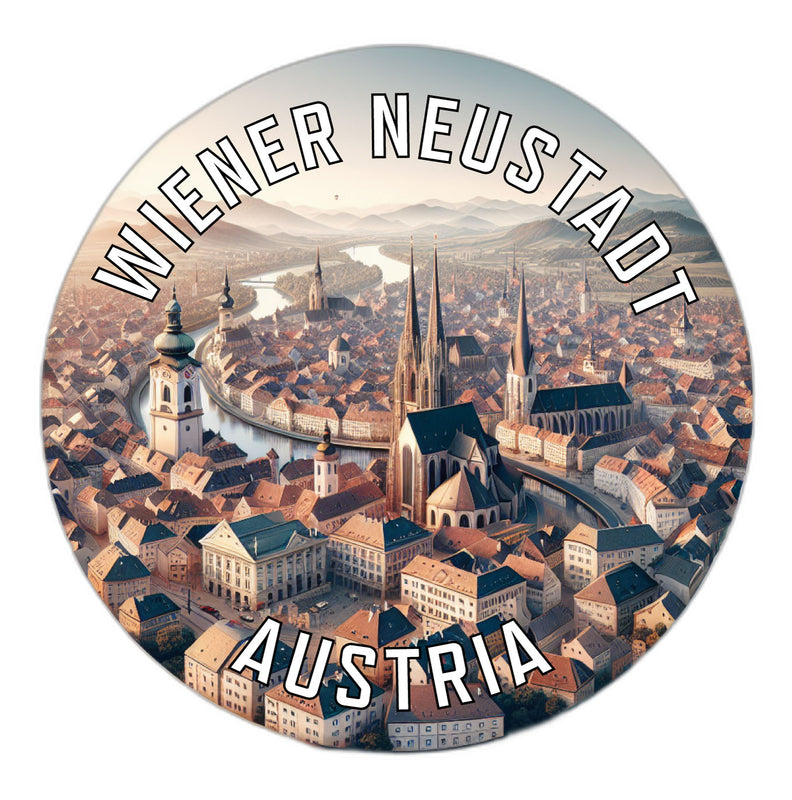 Wiener Neustadt Austria Souvenir Die Cut Flat Magnet 2-Inch