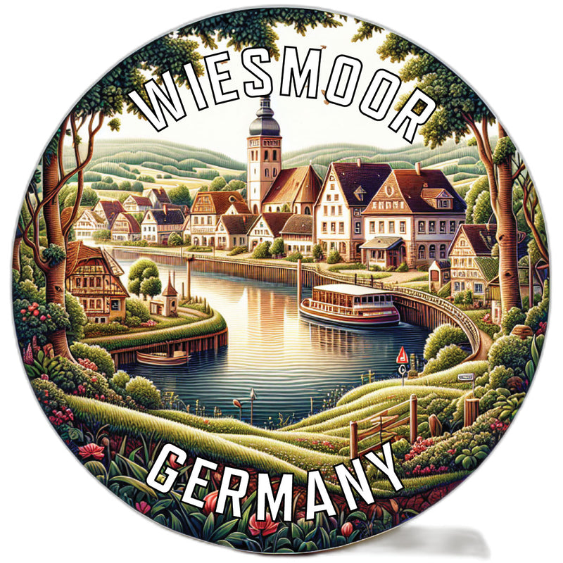 Wiesmoor Germany Souvenir Die Cut Flat Magnet 2-Inch