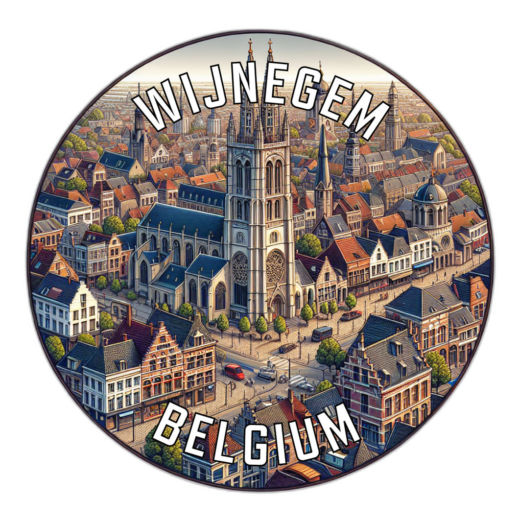 Wijnegem Belgium Souvenir Vinyl Decal Sticker 2-Inch