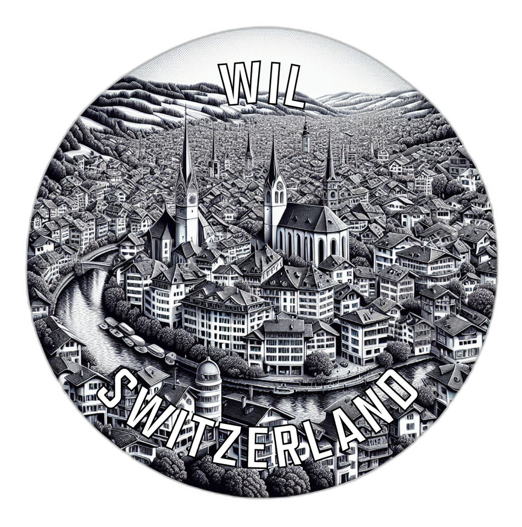 Wil Switzerland Souvenir Vinyl Decal Sticker 4-Inch