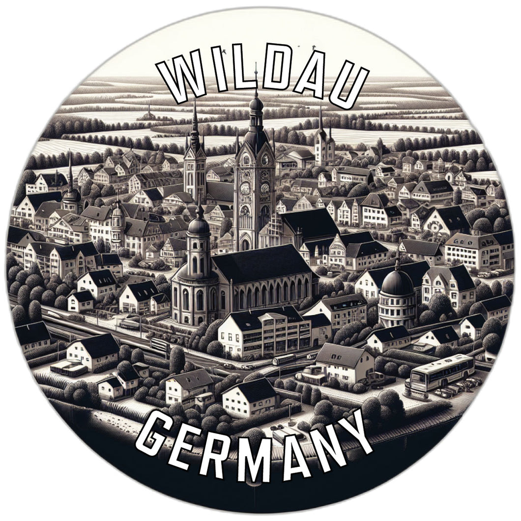 Wildau Germany Souvenir Die Cut Flat Magnet 6-Inch