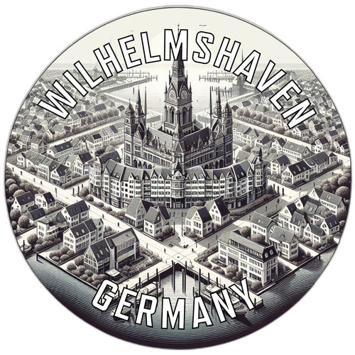 Wilhelmshaven Germany Souvenir Die Cut Flat Magnet 6-Inch