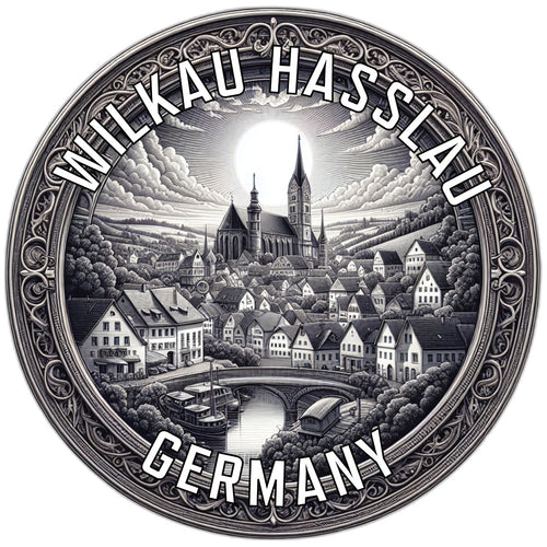 Wilkau Hasslau Germany Souvenir Die Cut Flat Magnet 2-Inch