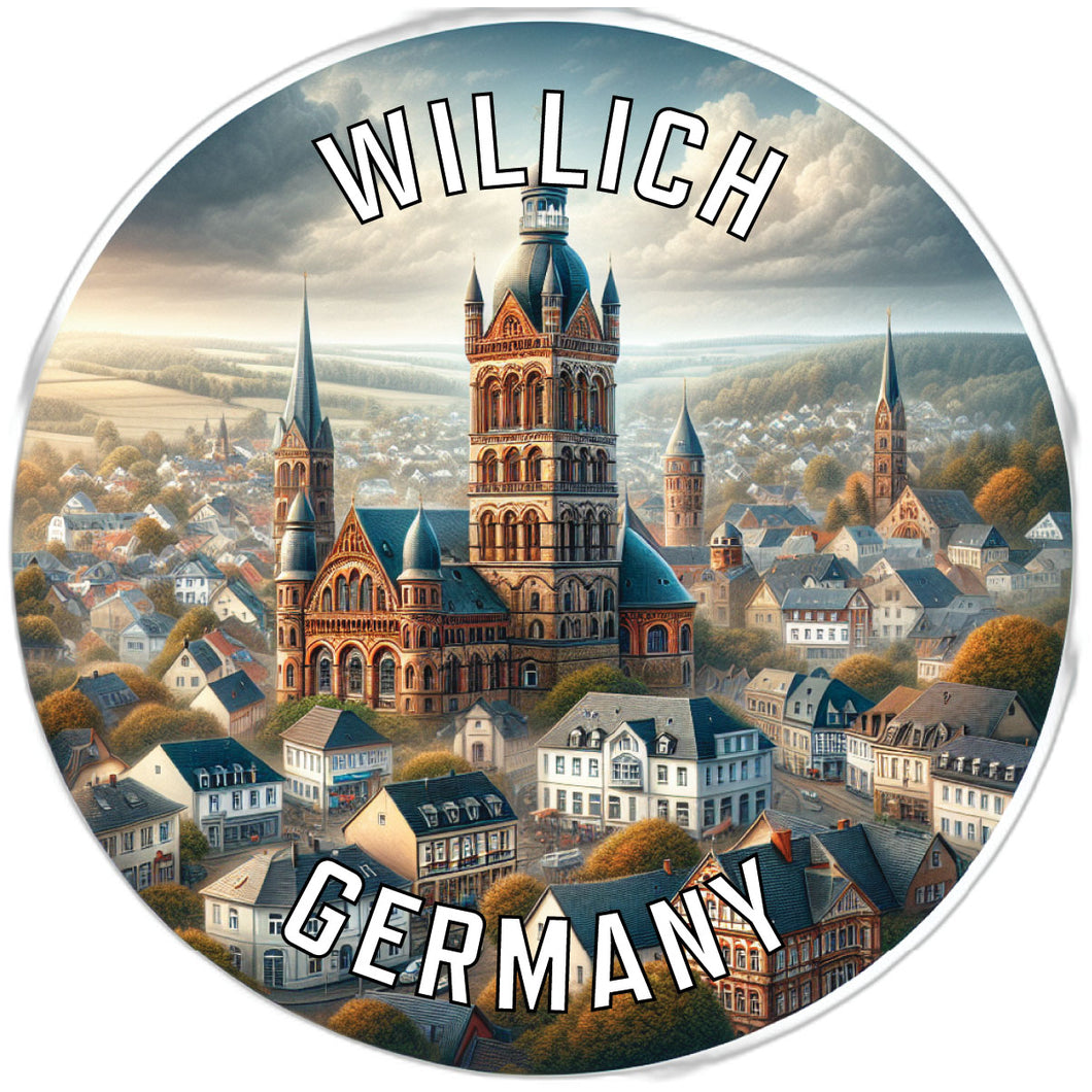 Willich Germany Souvenir Vinyl Decal Sticker 2-Inch