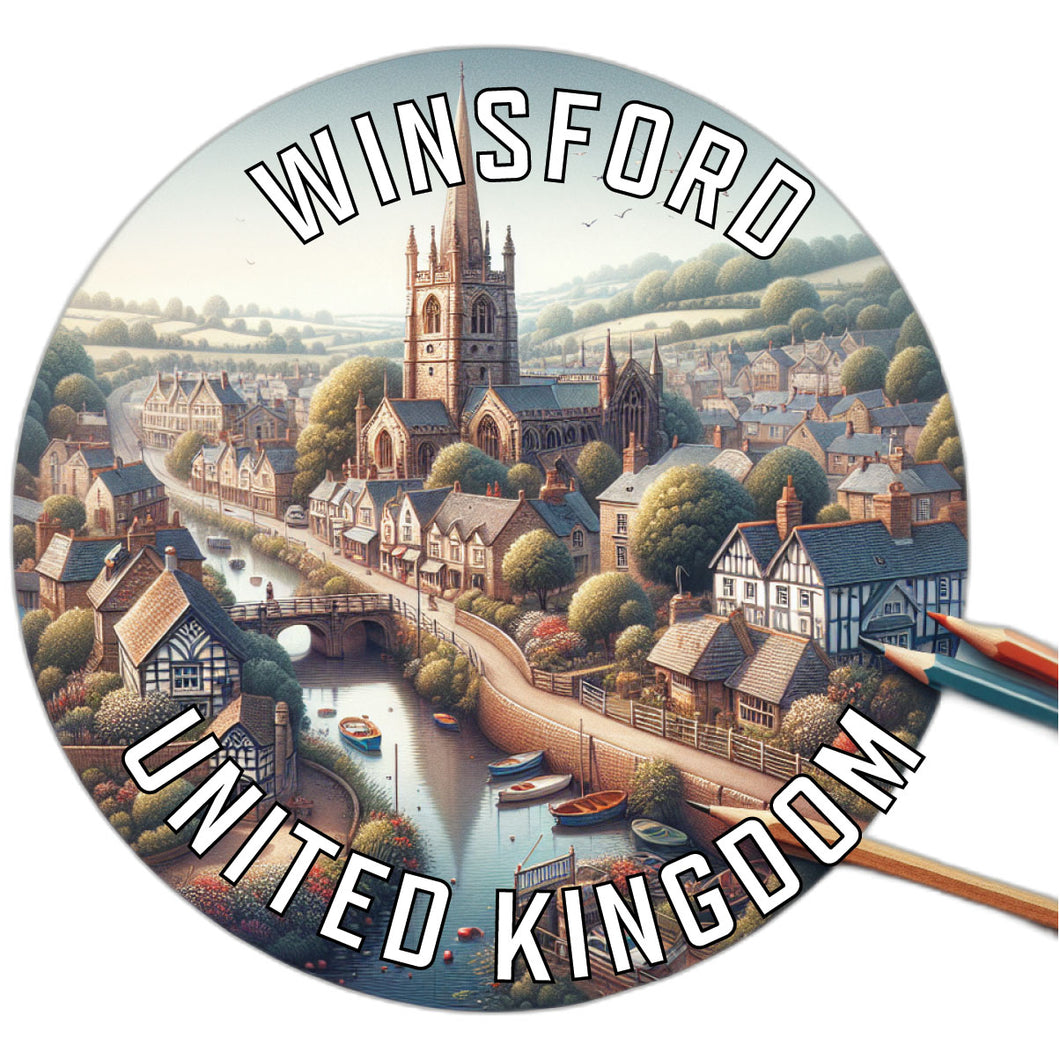 Winsford United Kingdom Souvenir Die Cut Flat Magnet 6-Inch