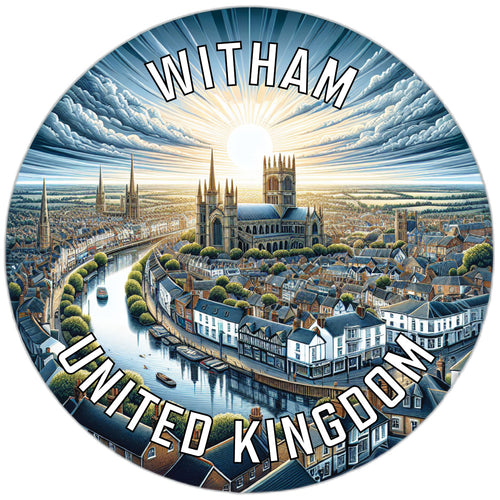 Witham United Kingdom Souvenir Vinyl Decal Sticker 2-Inch