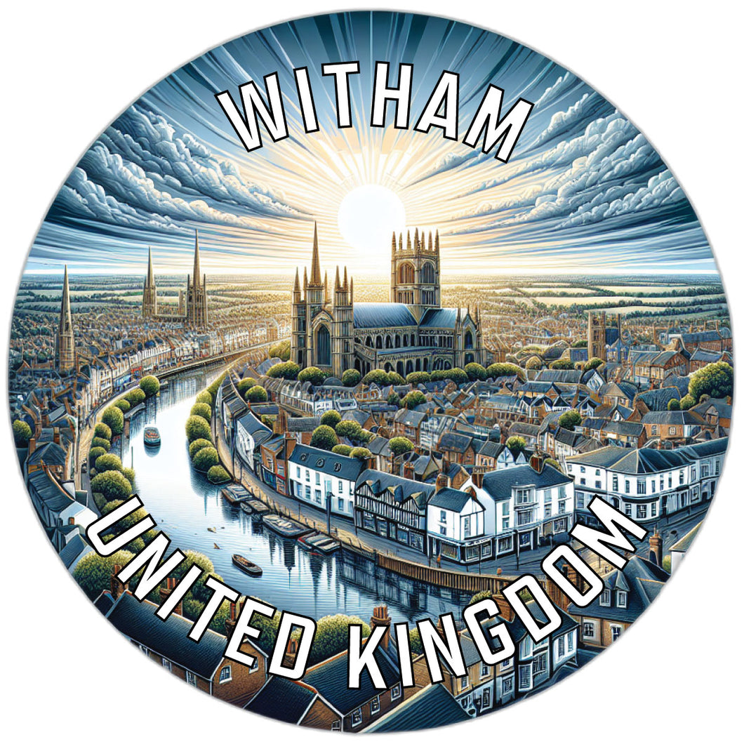 Witham United Kingdom Souvenir Vinyl Decal Sticker 2-Inch