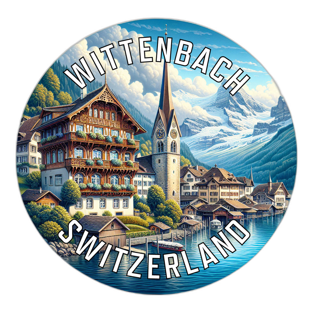 Wittenbach Switzerland Souvenir Vinyl Decal Sticker 6-Inch