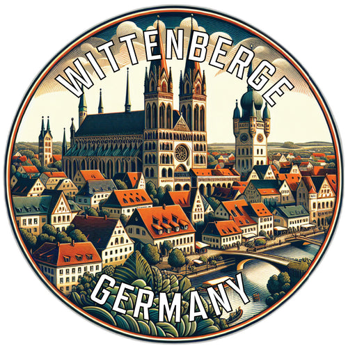 Wittenberge Germany Souvenir Die Cut Flat Magnet 2-Inch