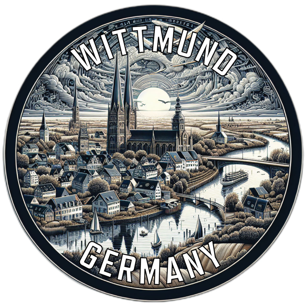 Wittmund Germany Souvenir Die Cut Flat Magnet 2-Inch