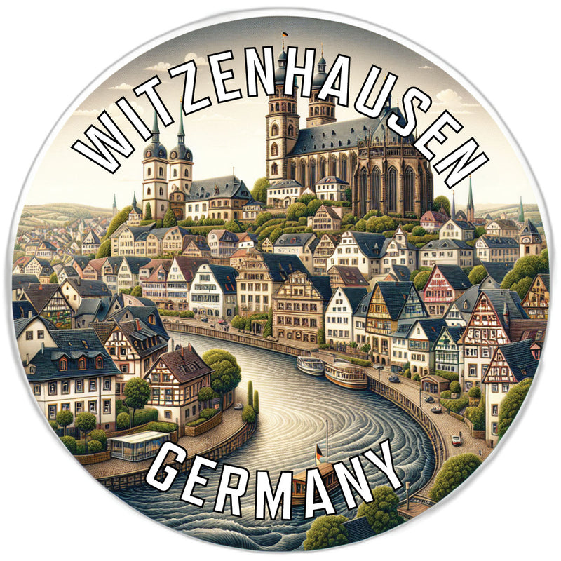 Witzenhausen Germany Souvenir Die Cut Flat Magnet 2-Inch