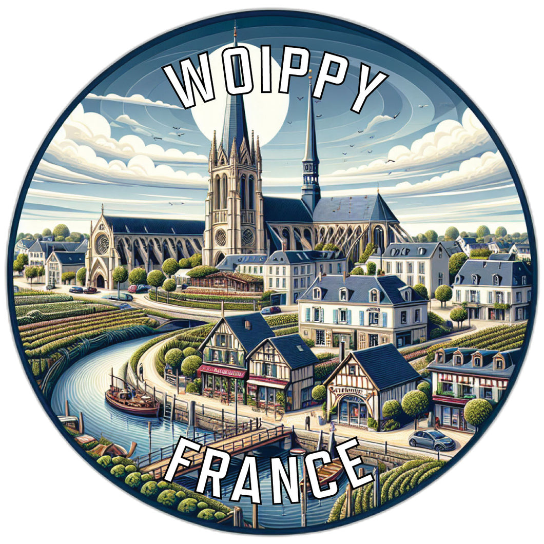Woippy France Souvenir Vinyl Decal Sticker 6-Inch