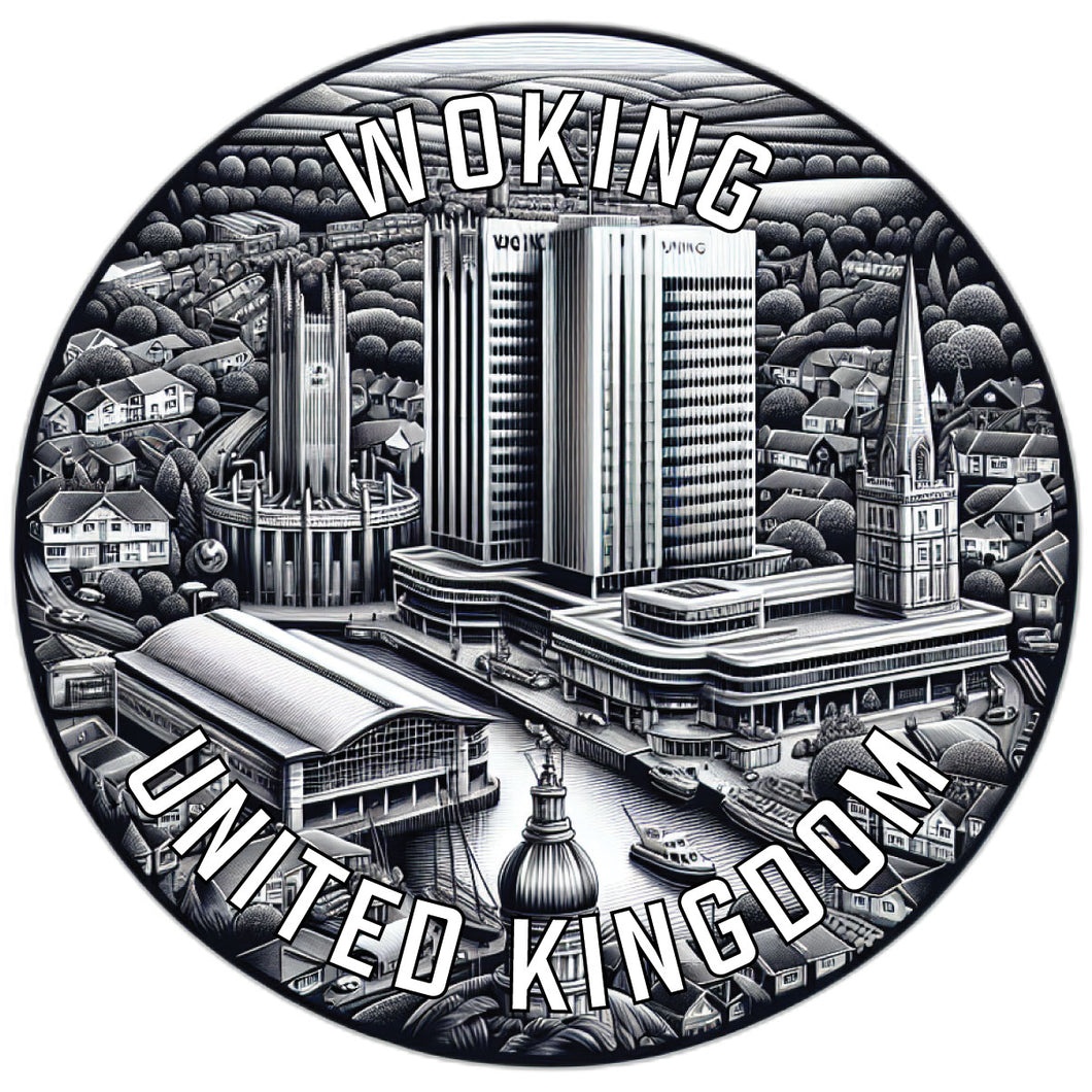 Woking United Kingdom Souvenir Vinyl Decal Sticker 2-Inch