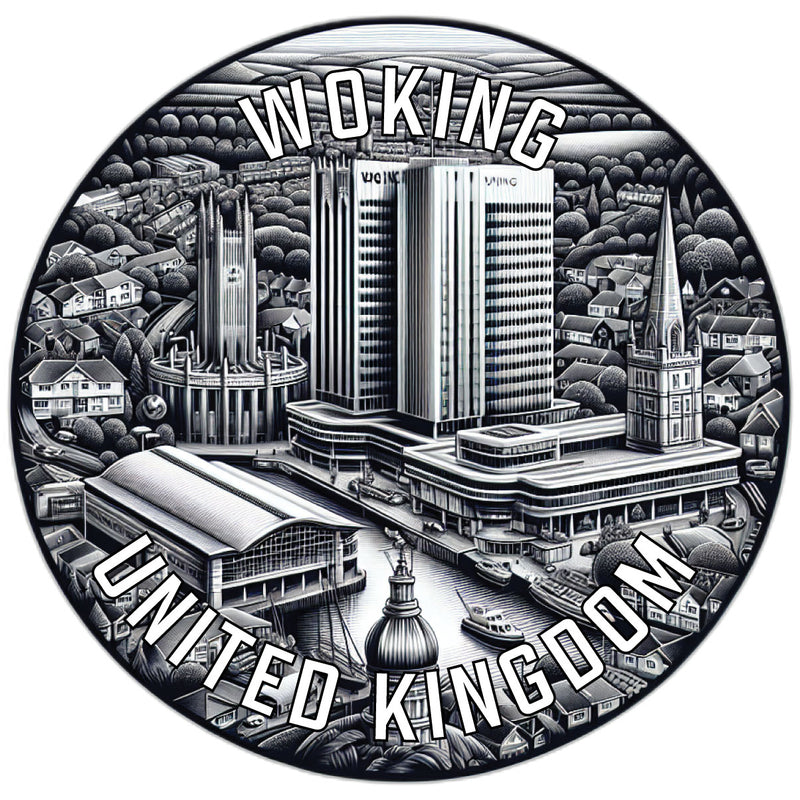 Woking United Kingdom Souvenir Vinyl Decal Sticker 2-Inch