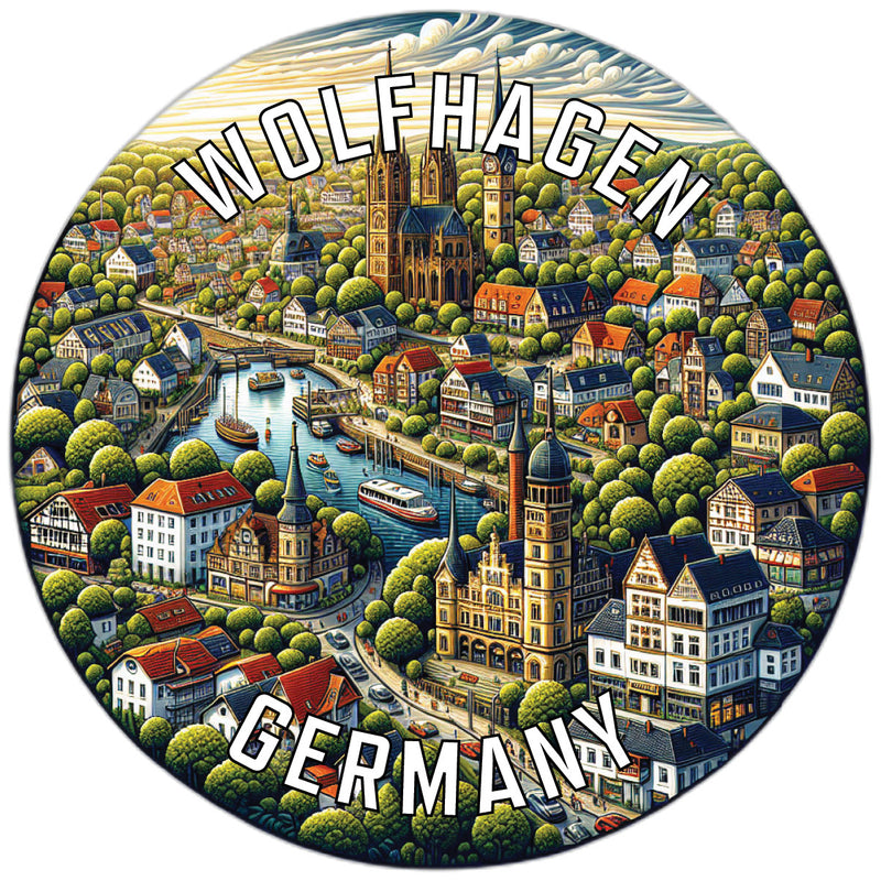 Wolfhagen Germany Souvenir Vinyl Decal Sticker 6-Inch