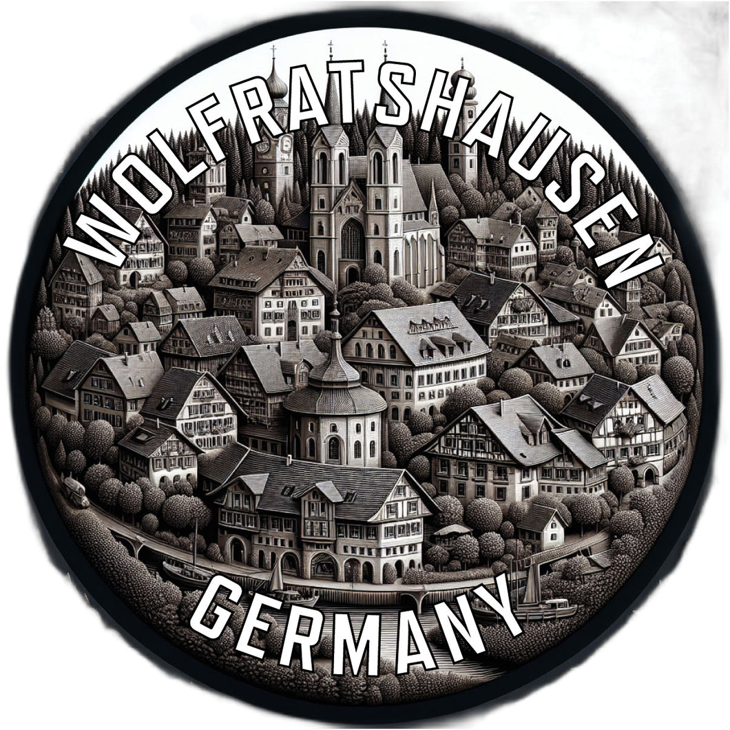 Wolfratshausen Germany Souvenir Die Cut Flat Magnet 6-Inch