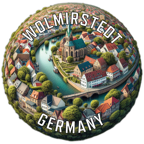 Wolmirstedt Germany Souvenir Die Cut Flat Magnet 6-Inch