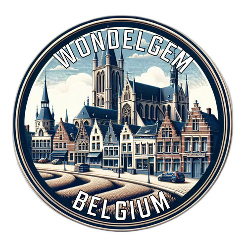 Wondelgem Belgium Souvenir Vinyl Decal Sticker 2-Inch