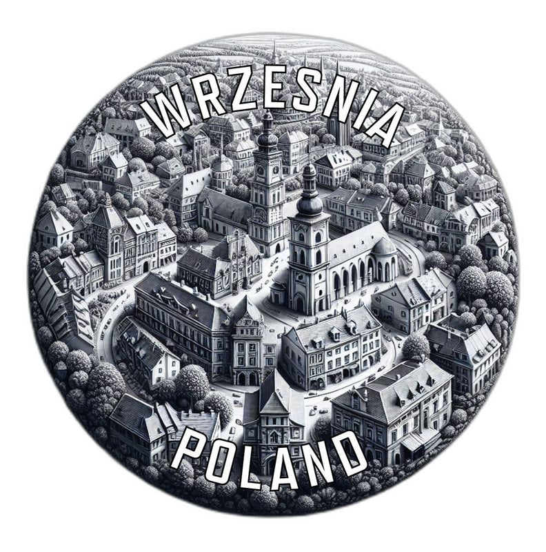 Wrzesnia Poland Souvenir Die Cut Flat Magnet 6-Inch