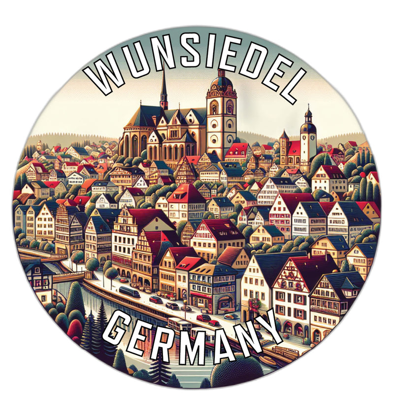 Wunsiedel Germany Souvenir Die Cut Flat Magnet 2-Inch