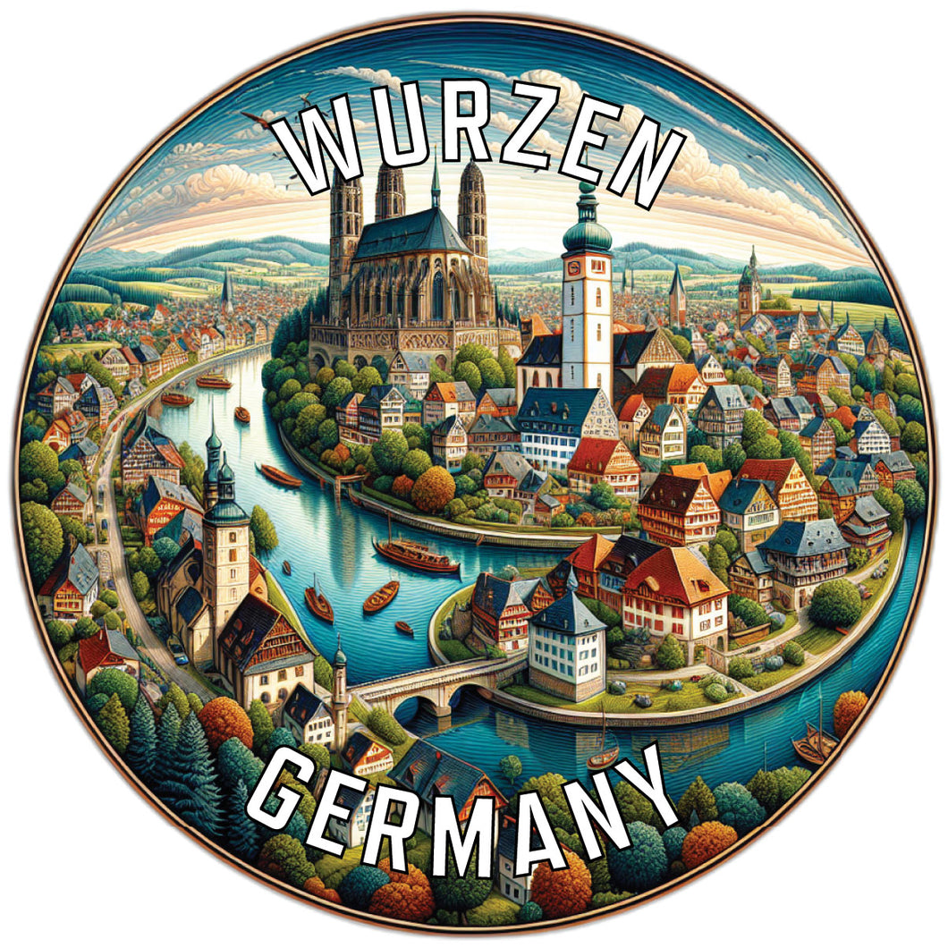 Wurzen Germany Souvenir Vinyl Decal Sticker 2-Inch
