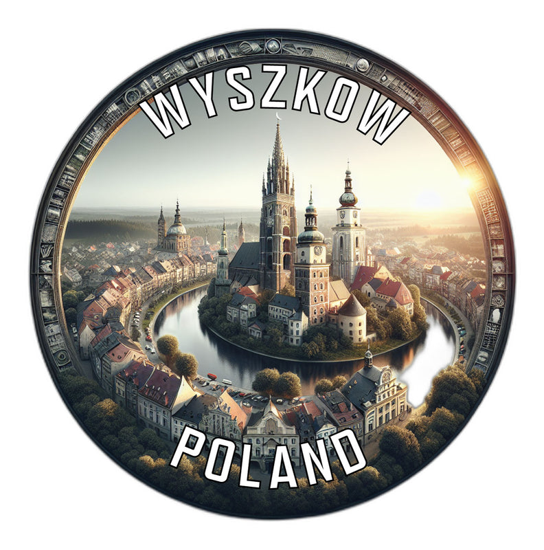 Wyszkow Poland Souvenir Die Cut Flat Magnet 6-Inch