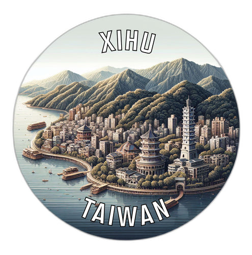 Xihu Taiwan Souvenir Vinyl Decal Sticker 3-Inch