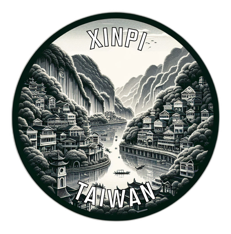 Xinpi Taiwan Souvenir Die Cut Flat Magnet 6-Inch