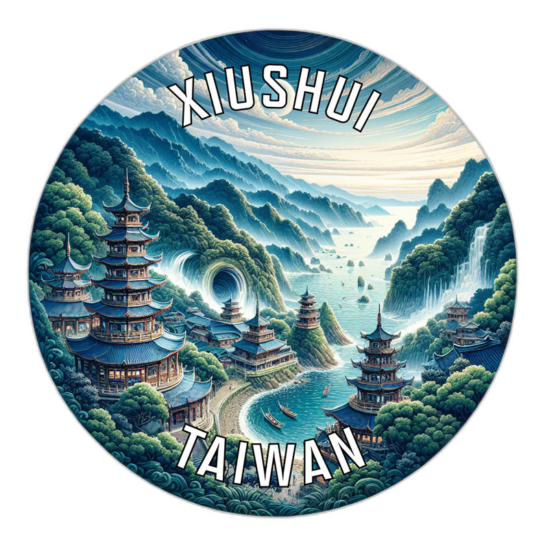 Xiushui Taiwan Souvenir Die Cut Flat Magnet 2-Inch
