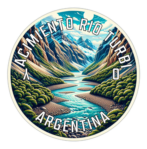 Yacimiento Rio Turbio Argentina Souvenir Die Cut Flat Magnet 2-Inch