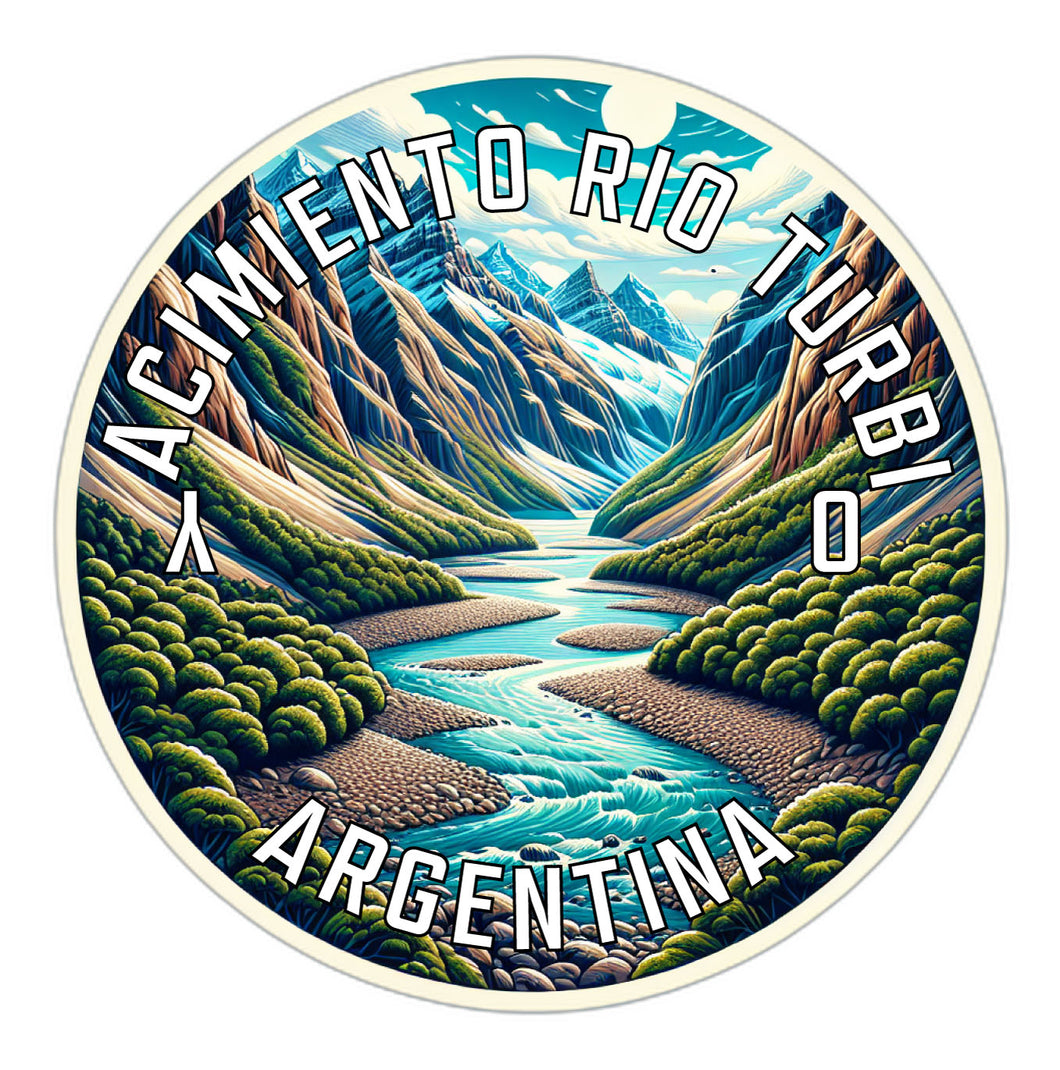 Yacimiento Rio Turbio Argentina Souvenir Die Cut Flat Magnet 2-Inch